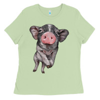 Matcha baby pig Ladies Tee - BarkalooDesign