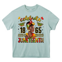 Arona celebrate 1865 juneteenth with black woman Heavy Core Tee - LillyAllenDesigns