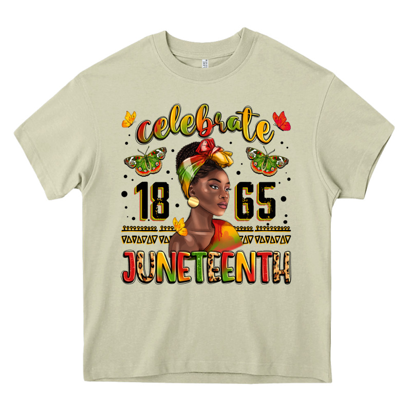 Celebrate 1865 Juneteenth With Black Woman Heavy Core Tee by LillyAllenDesigns | Teevron