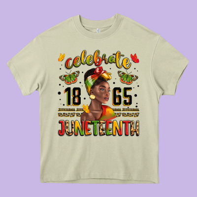 Celebrate 1865 Juneteenth With Black Woman Heavy Core Tee Designed By Lillyallendesigns