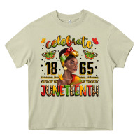 Mossy celebrate 1865 juneteenth with black woman Heavy Core Tee - LillyAllenDesigns