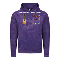 Cloud Purple Guitars How it Started How It's Going Guitar Players Funny Vintage Hoodie - minhPixels