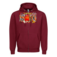 Burgundy basketball mama Zipper Hoodie - CowhideDigitalArt