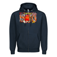 Navy basketball mama Zipper Hoodie - CowhideDigitalArt