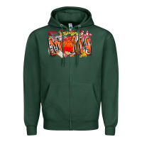 Sports Green basketball mama Zipper Hoodie - CowhideDigitalArt