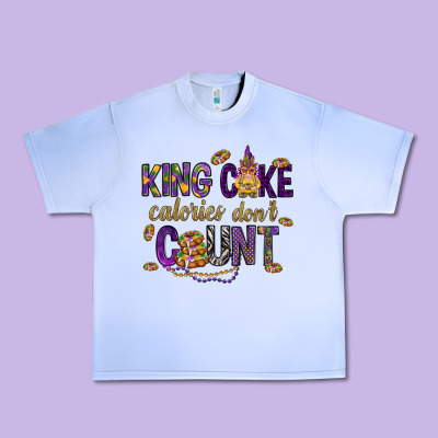 King Cake Calories Don't Count Urban Heavy Tee Designed By Howdyjamesfarm