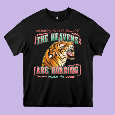 The Heavens Are Roaring Heavy Core Tee Designed By Lillyallendesigns