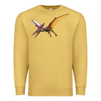 Antique Gold dinosaur pterodactyl Premium Sweatshirt - Artiststas