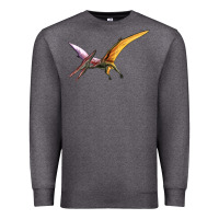Charcoal Heather dinosaur pterodactyl Premium Sweatshirt - Artiststas