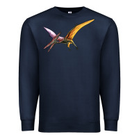Navy dinosaur pterodactyl Premium Sweatshirt - Artiststas