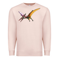 Pale Pink dinosaur pterodactyl Premium Sweatshirt - Artiststas