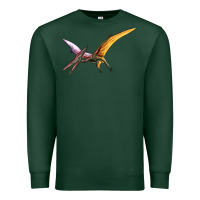 Sports Green dinosaur pterodactyl Premium Sweatshirt - Artiststas
