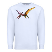 White dinosaur pterodactyl Premium Sweatshirt - Artiststas