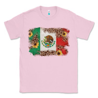 Bubblegum Pink Mexican Flag with Leopard Classic Tee - texasbilliewilder