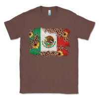 Chestnut Mexican Flag with Leopard Classic Tee - texasbilliewilder