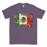 Lavender Mexican Flag with Leopard Classic Tee - texasbilliewilder
