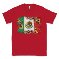 Red Mexican Flag with Leopard Classic Tee - texasbilliewilder