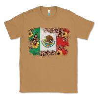 Toasted Coconut Mexican Flag with Leopard Classic Tee - texasbilliewilder