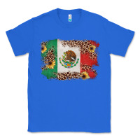 True Royal Mexican Flag with Leopard Classic Tee - texasbilliewilder