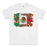White Mexican Flag with Leopard Classic Tee - texasbilliewilder