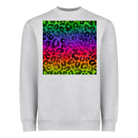 Colorful Leopard Seamless Pattern Heavyweight Sweatshirt | Teevron