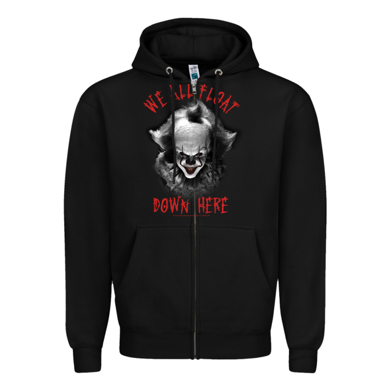It Movie Pennywise We All Float Down Here Zipper Hoodie by minhPixels | Teevron