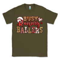 Army Green busy raising ballers baseball Classic Tee - Jasminsmagicworld