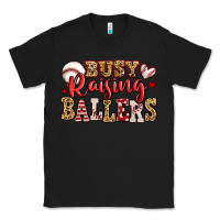 Black busy raising ballers baseball Classic Tee - Jasminsmagicworld