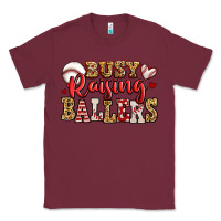 Burgundy busy raising ballers baseball Classic Tee - Jasminsmagicworld