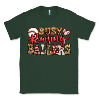Sports Green busy raising ballers baseball Classic Tee - Jasminsmagicworld