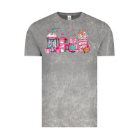 Cloud Rock pink Christmas coffee Vintage Tee - Jasminsmagicworld