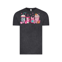 Vintage Black pink Christmas coffee Vintage Tee - Jasminsmagicworld