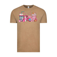 Vintage Coffee pink Christmas coffee Vintage Tee - Jasminsmagicworld