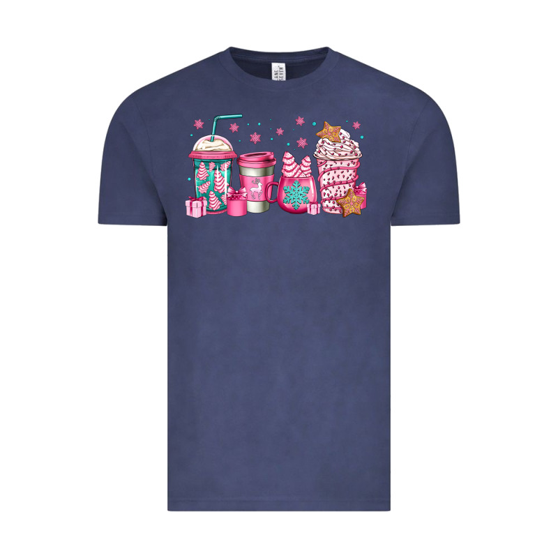 Pink Christmas Coffee Vintage Tee by Jasminsmagicworld | Teevron