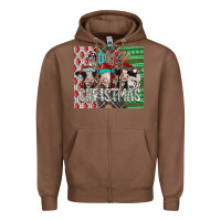 Chestnut mooey Christmas Zipper Hoodie - CowhideDigitalArt