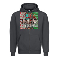 Smoke mooey Christmas Zipper Hoodie - CowhideDigitalArt