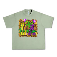 Oil Green Louisiana leopard with balloons Urban Heavy Tee - HowdyJamesFarm