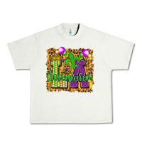 Pistachio Louisiana leopard with balloons Urban Heavy Tee - HowdyJamesFarm