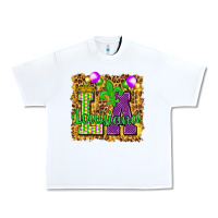 White Louisiana leopard with balloons Urban Heavy Tee - HowdyJamesFarm