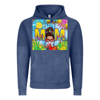 Vintage Denim Messy bun Autism mom 20oz skinny tumbler Vintage Hoodie - TumblerDesignByShophia