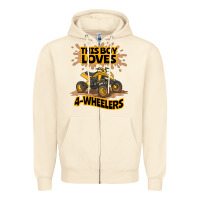 Sandshell Kids Atv Outfit 4 Wheeler Mudding Gift- Boys Four Wheeler Zipper Hoodie - minhPixels