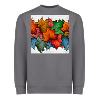 Storm autumn  leaves seamless pattern Heavyweight Sweatshirt - BundleAndBundleShop