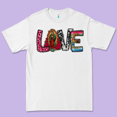 Our Lady Of Guadalupe Love Premium Tee Designed By Jasminsmagicworld