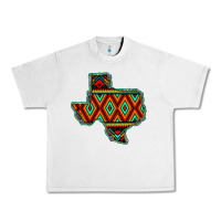 Lunar Rock Texas Map With Aztec Background Urban Heavy Tee - JahusDesignShop