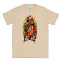 Mushroom Lady of Guadalupe with Roses Classic Tee - texasbilliewilder