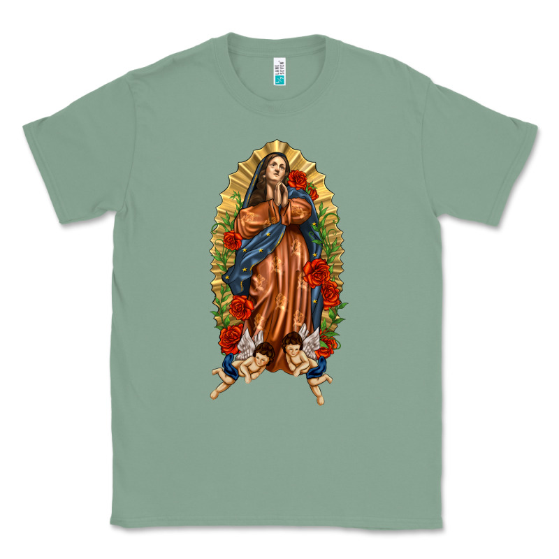 Lady Of Guadalupe With Roses Classic Tee by texasbilliewilder | Teevron