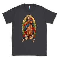 Smoke Lady of Guadalupe with Roses Classic Tee - texasbilliewilder