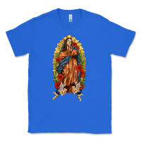 True Royal Lady of Guadalupe with Roses Classic Tee - texasbilliewilder