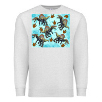 Oatmeal Heather spinosaurus Premium Sweatshirt - Artiststas