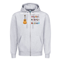 Heather Grey Guitars How it Started How It's Going Guitar Players Funny Zipper Hoodie - minhPixels